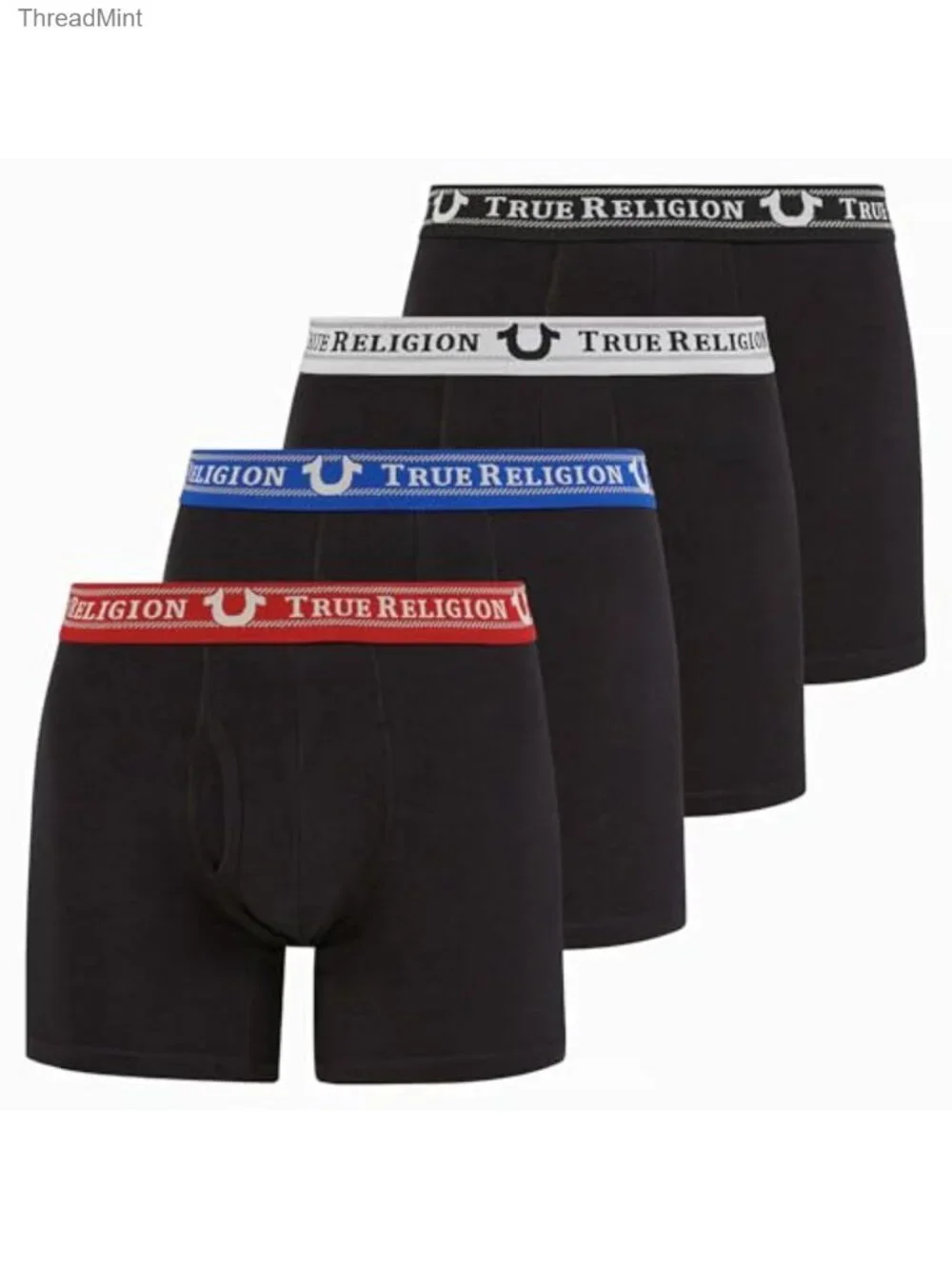 Mens Cotton Stretch Boxer Briefs 4 Pack Underwear